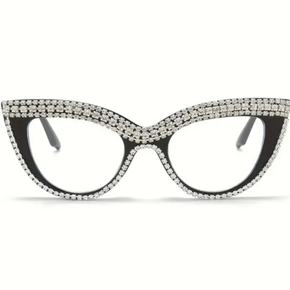 +4.00 Cat eye with Rhinestones reading glasses readers